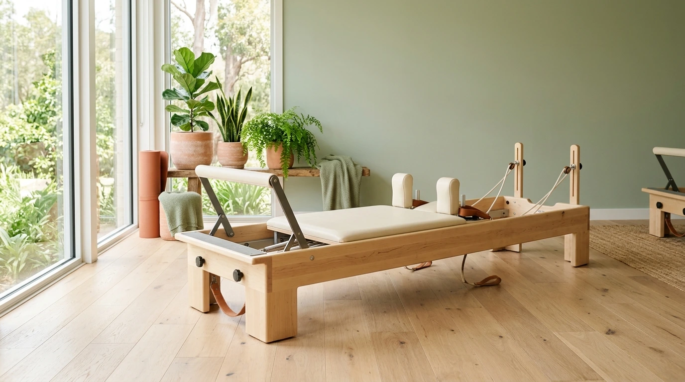 Séance de pilates sur reformer