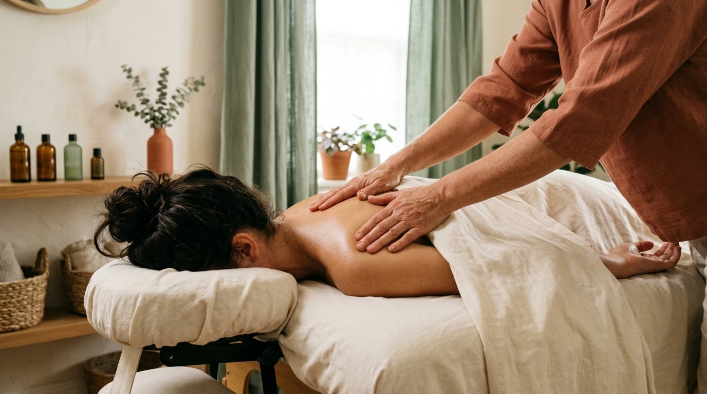 Massage bien-être en institut