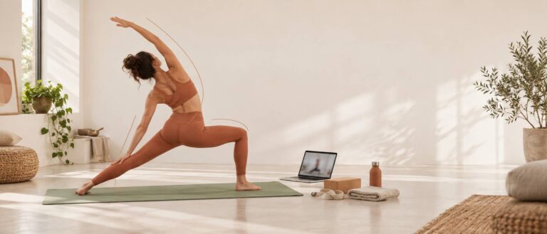 Yoga en ligne gratuit : notre guide pour t&rsquo;entraîner à ton rythme chez toi